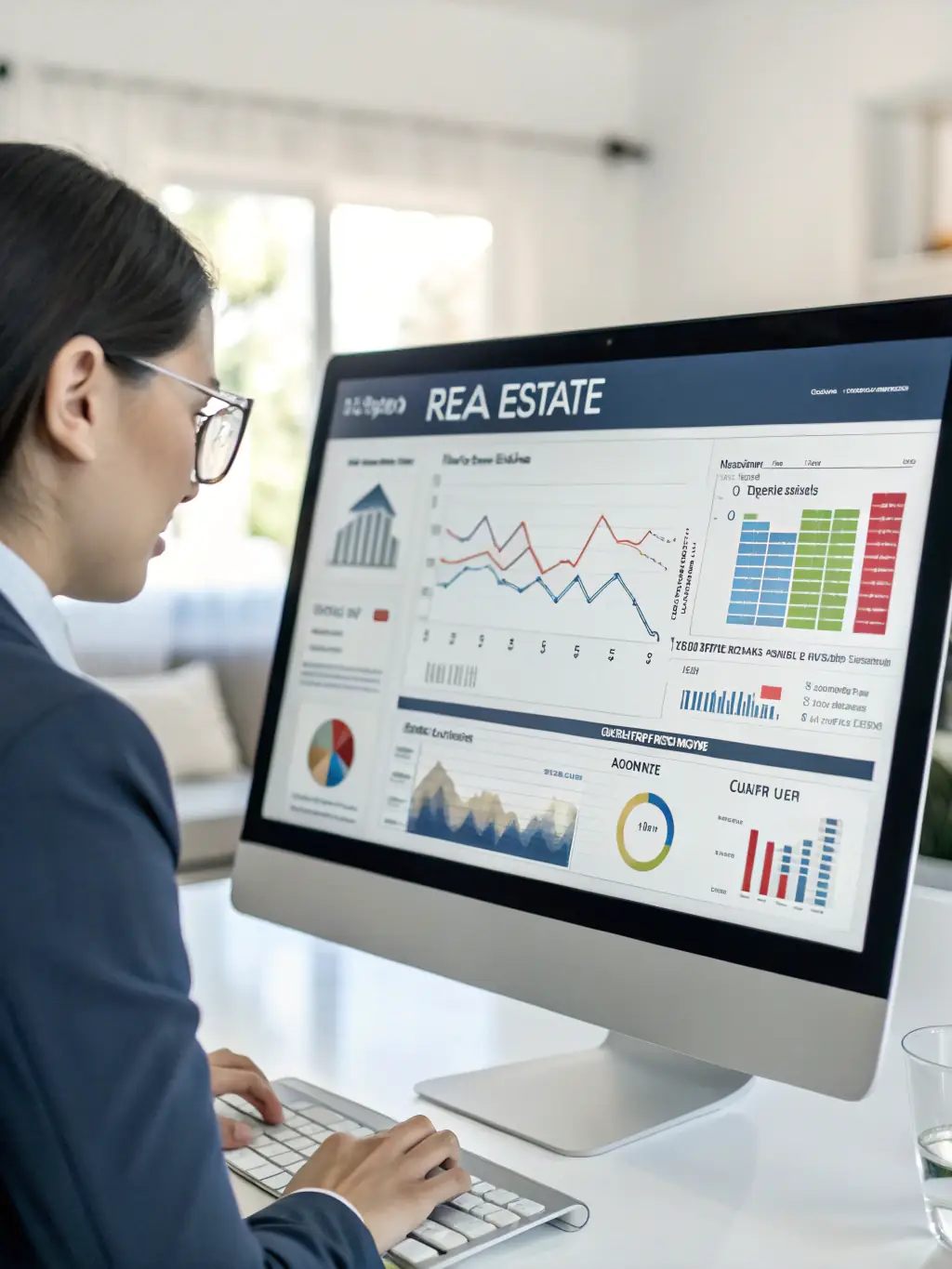 A predictive analytics interface forecasting future market trends based on historical data, emphasizing Trade View's forward-thinking approach.