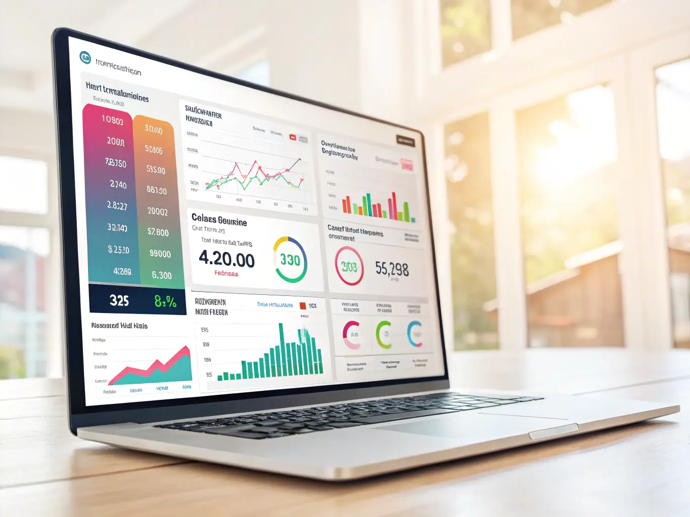 A dashboard displaying real-time trading review data, with various indicators and metrics visualized for easy understanding.